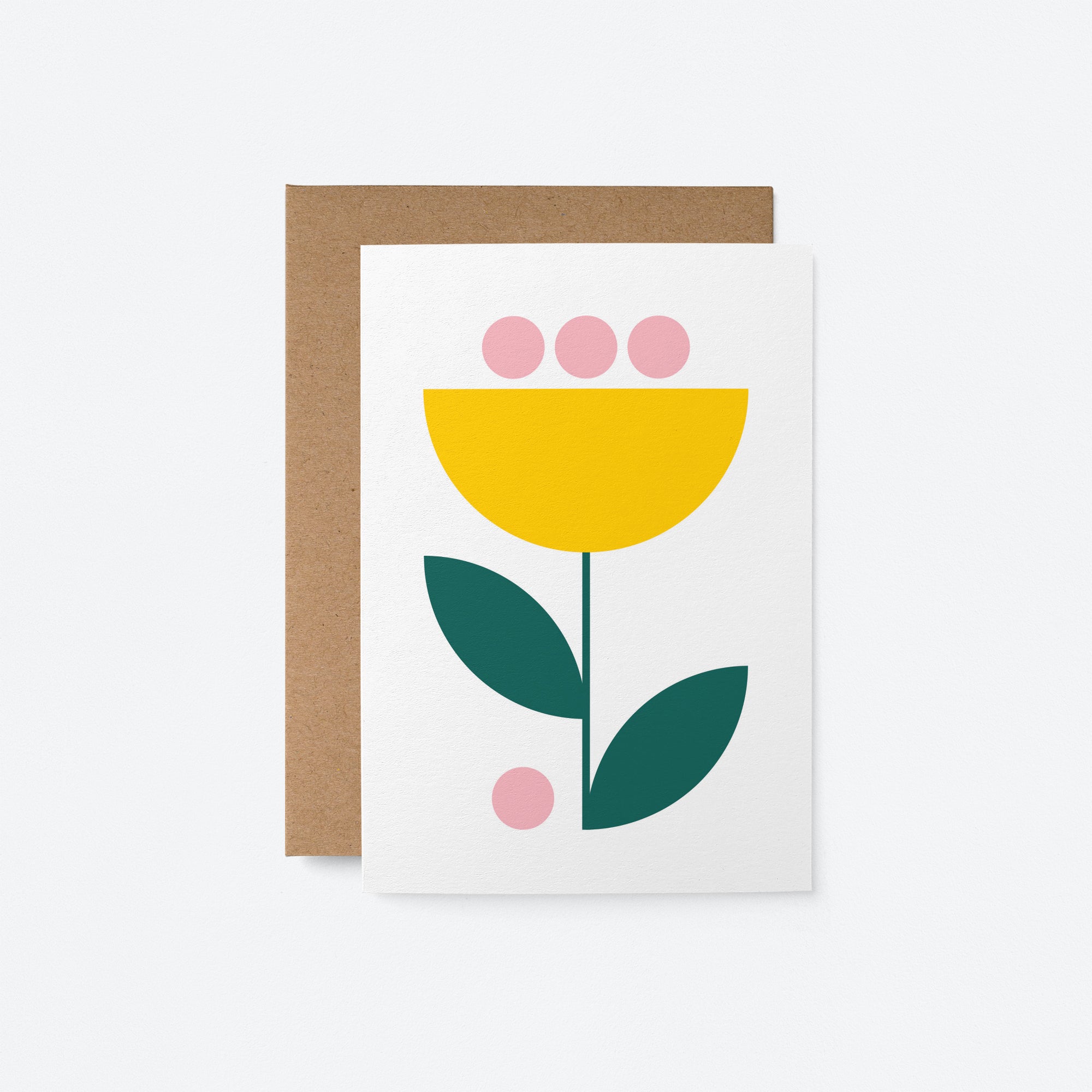 Surprise Pack of 5 Flower Cards - Blank