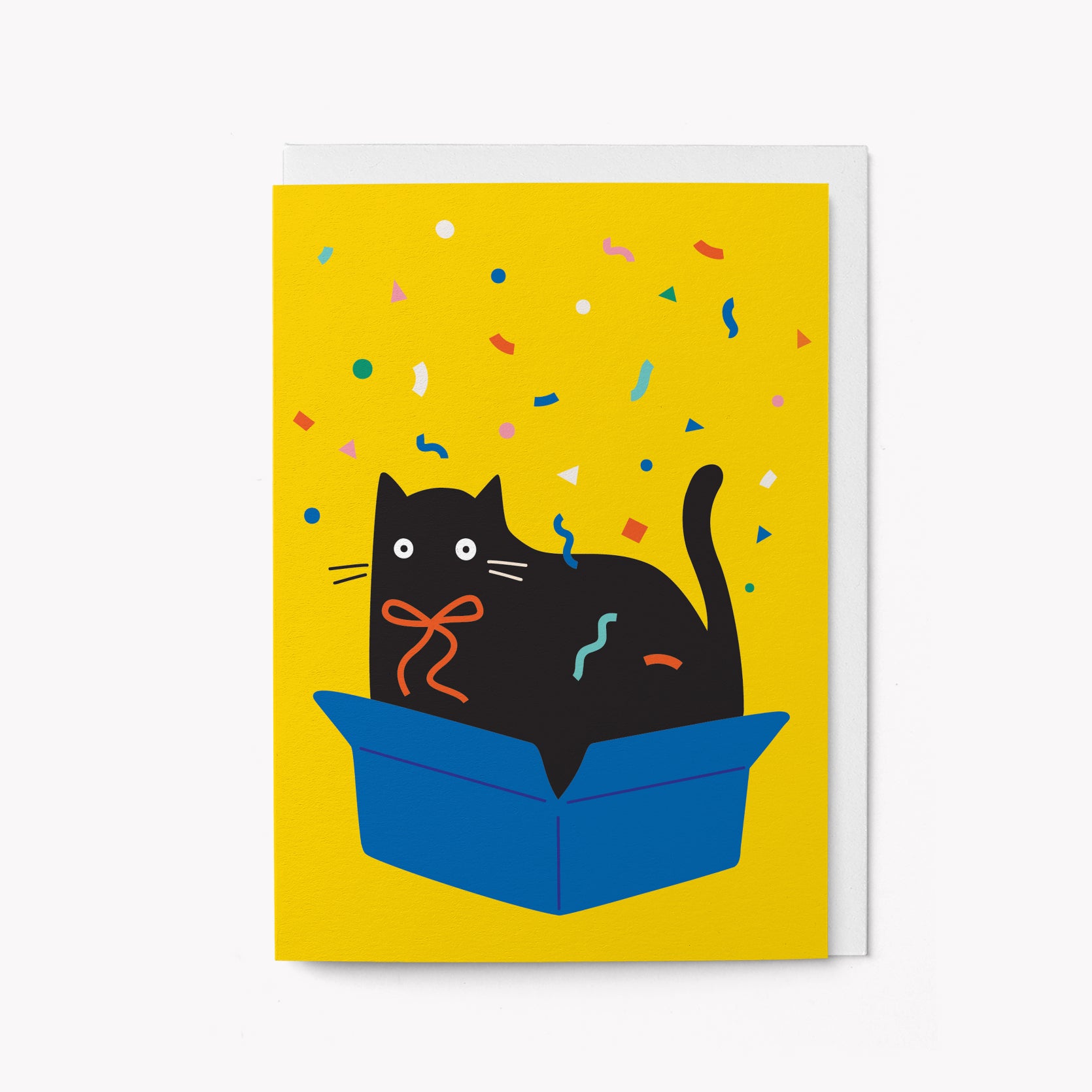 Surprise cat - Greeting card