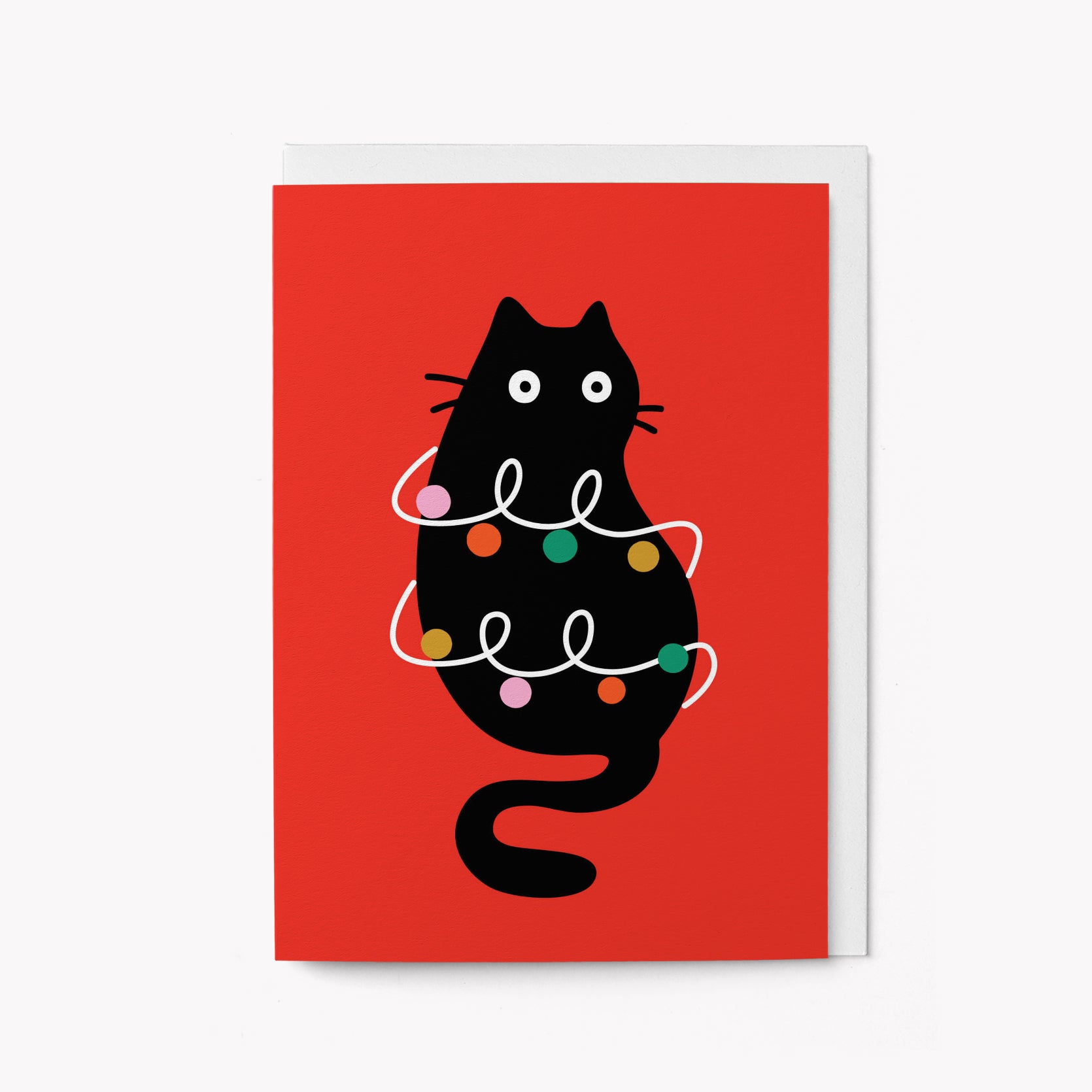 Christmas lights - Greeting card