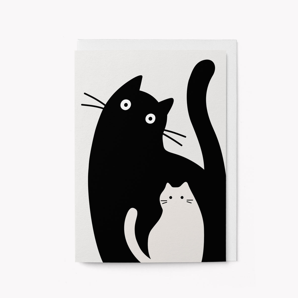 Mama and kitten - Greeting card
