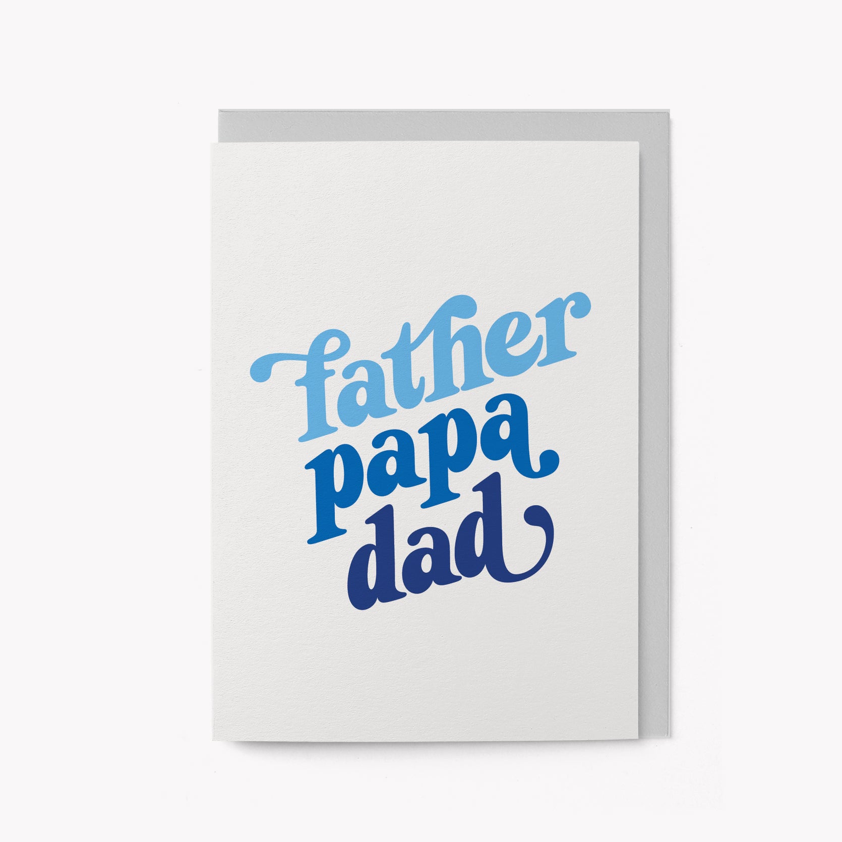 Father, papa, dad - Greeting card