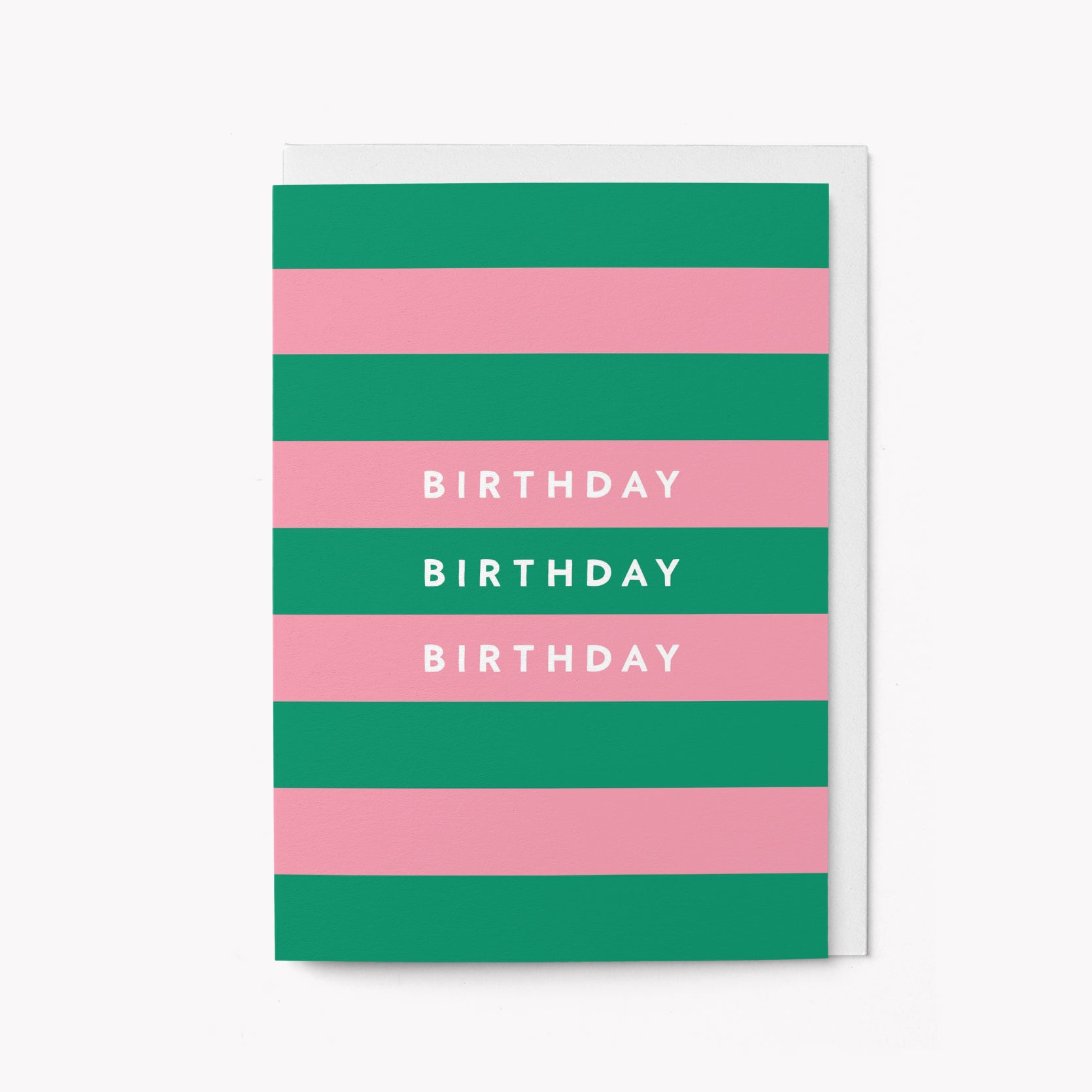 Birthday stripes - Greeting card