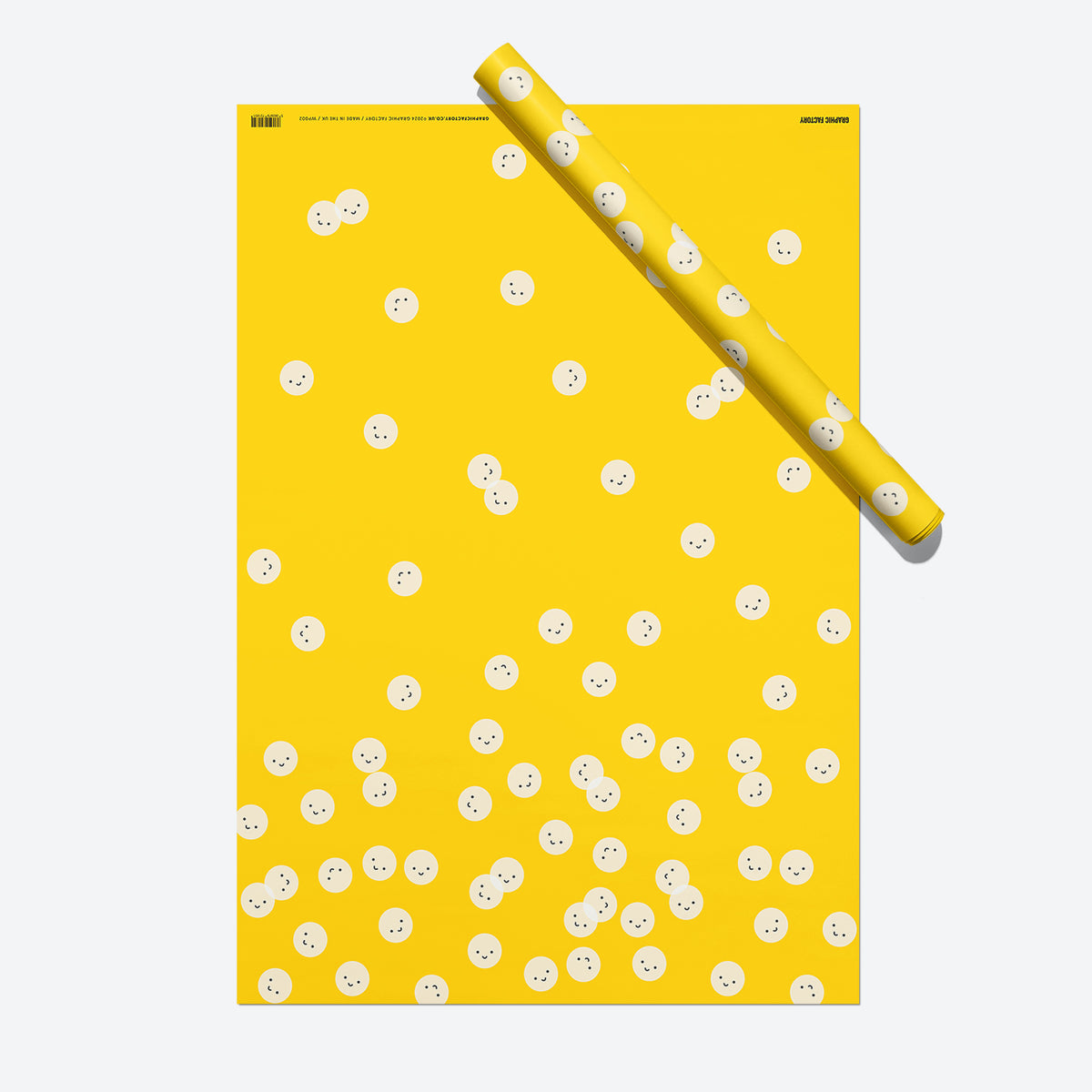 Smiley Faces Gift Wrap Set – 5 Sheets