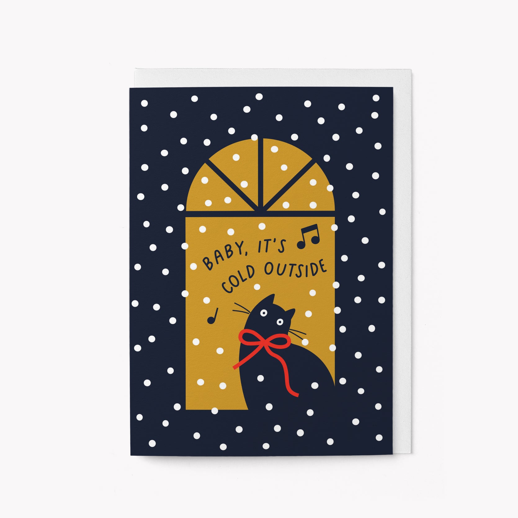 Cosy cat - Christmas card