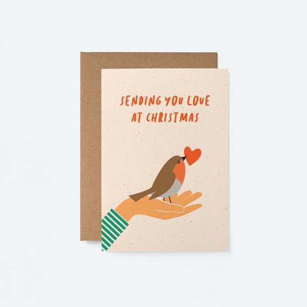 Sending you love at Christmas - Greeting card
