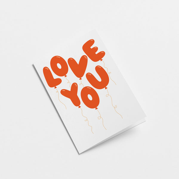 I love you - Love & anniversary card