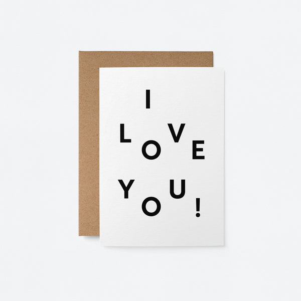 I love you - Love & anniversary card