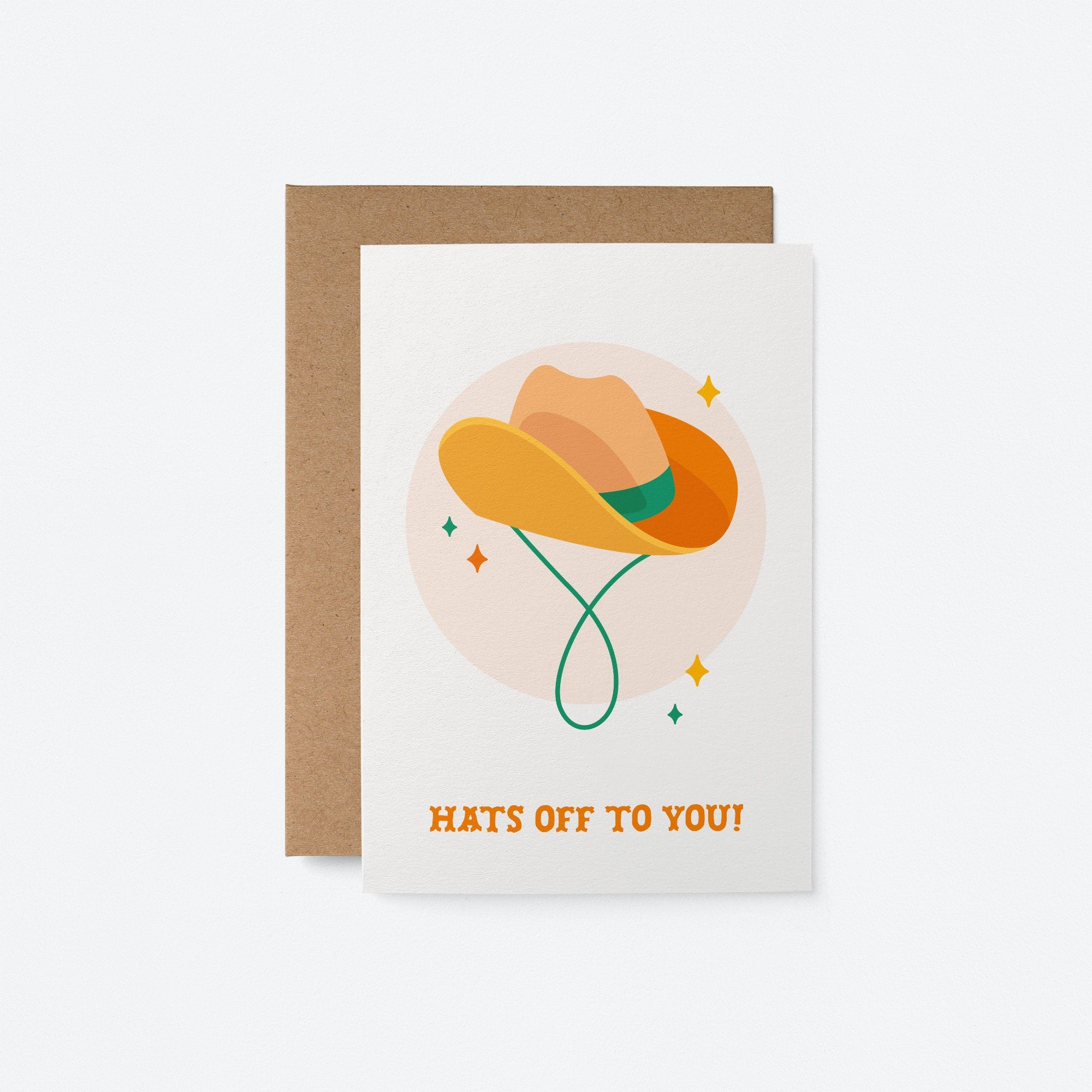 Hats of to you - Congratulations & Graduation card