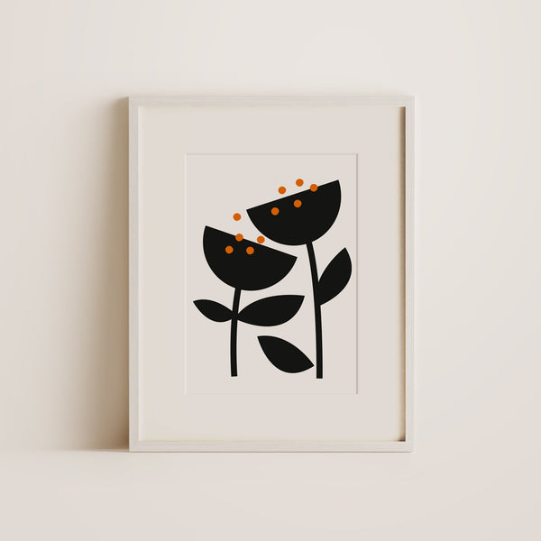 Flowers⎜A4 print, Home decor, Wall decoration