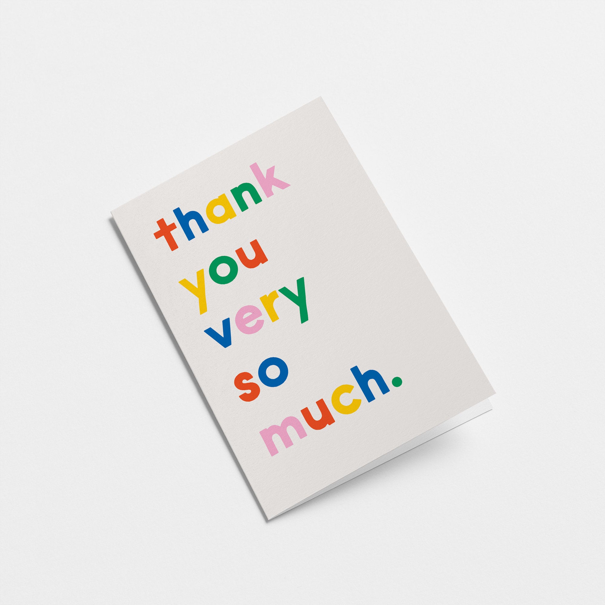 Thank you very so much - Greeting card