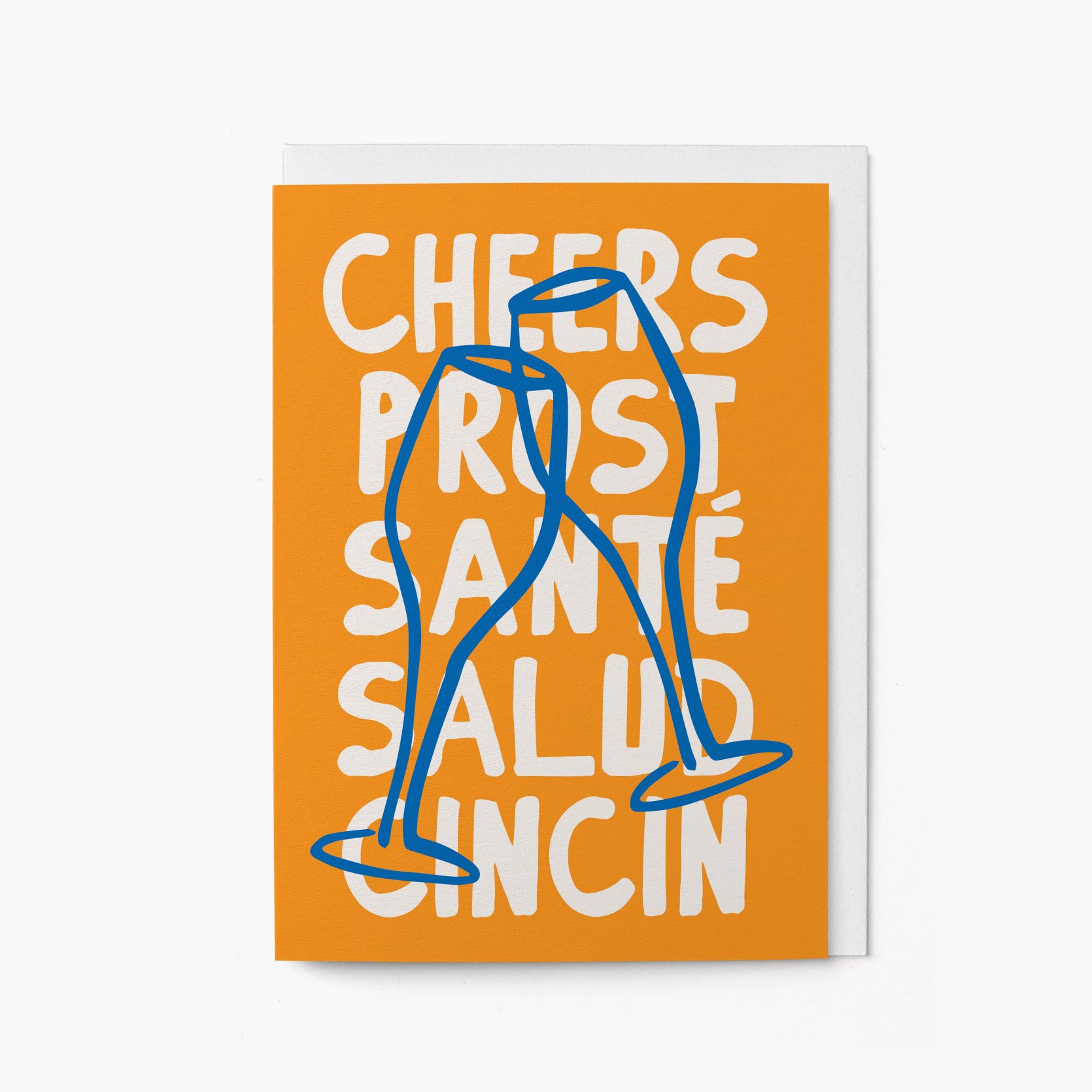 Cheers, prost, salud - Greeting card