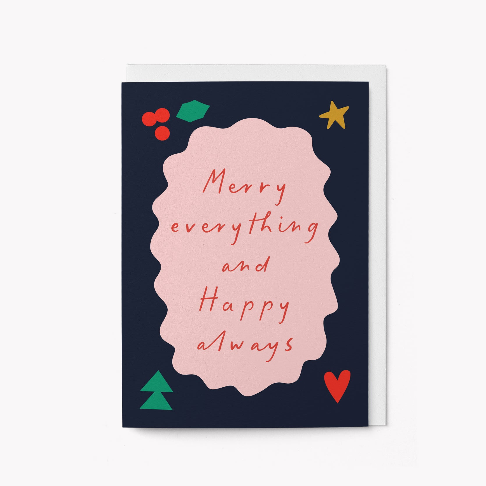 Merry & Happy - Christmas card