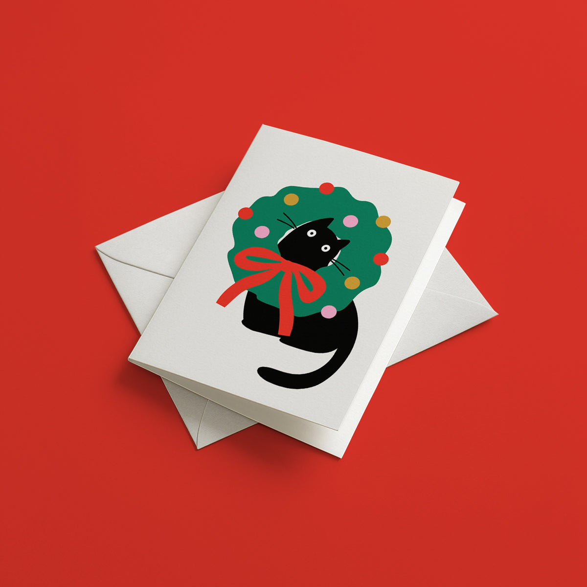 Christmas Cat - Greeting card