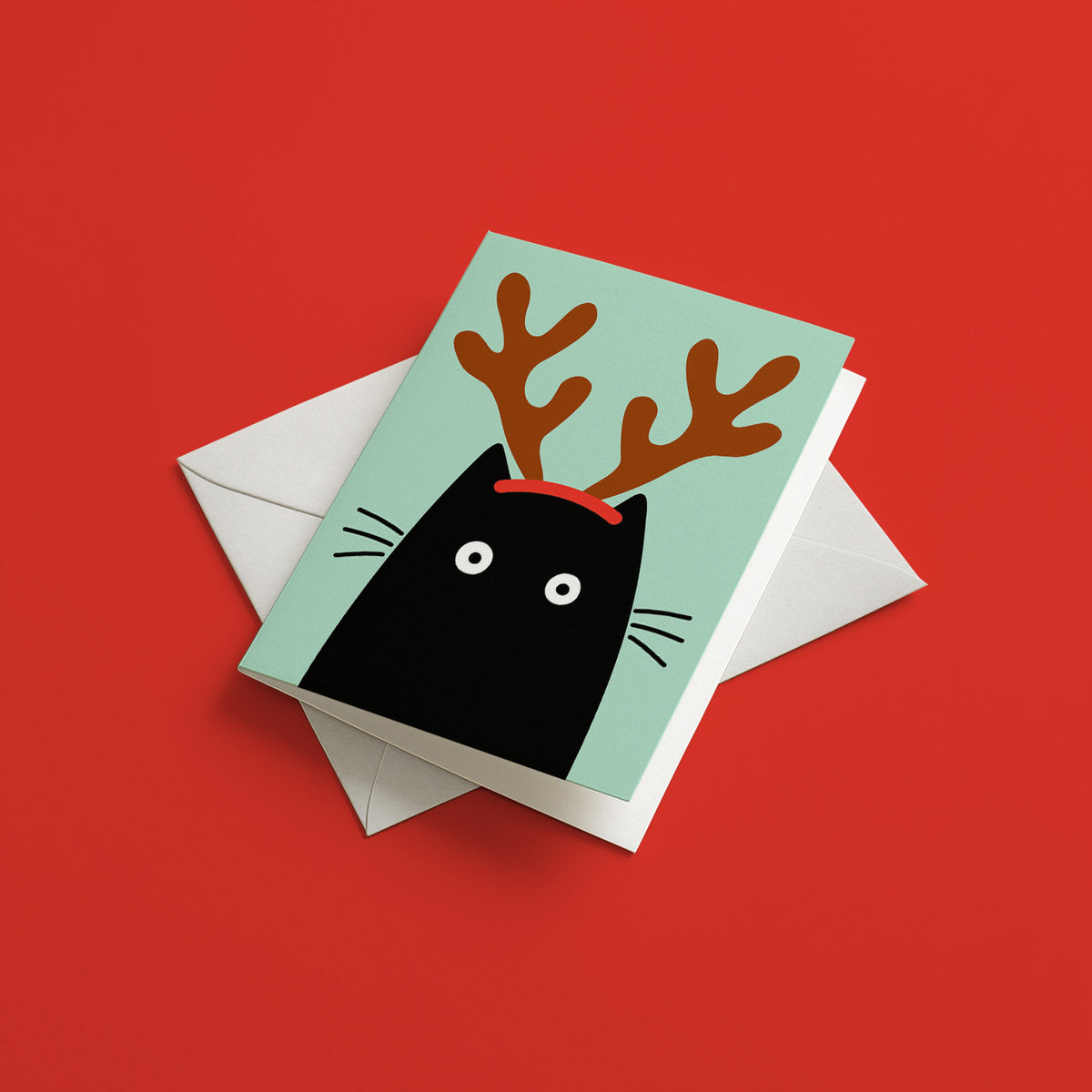 Christmas Cat - Greeting card
