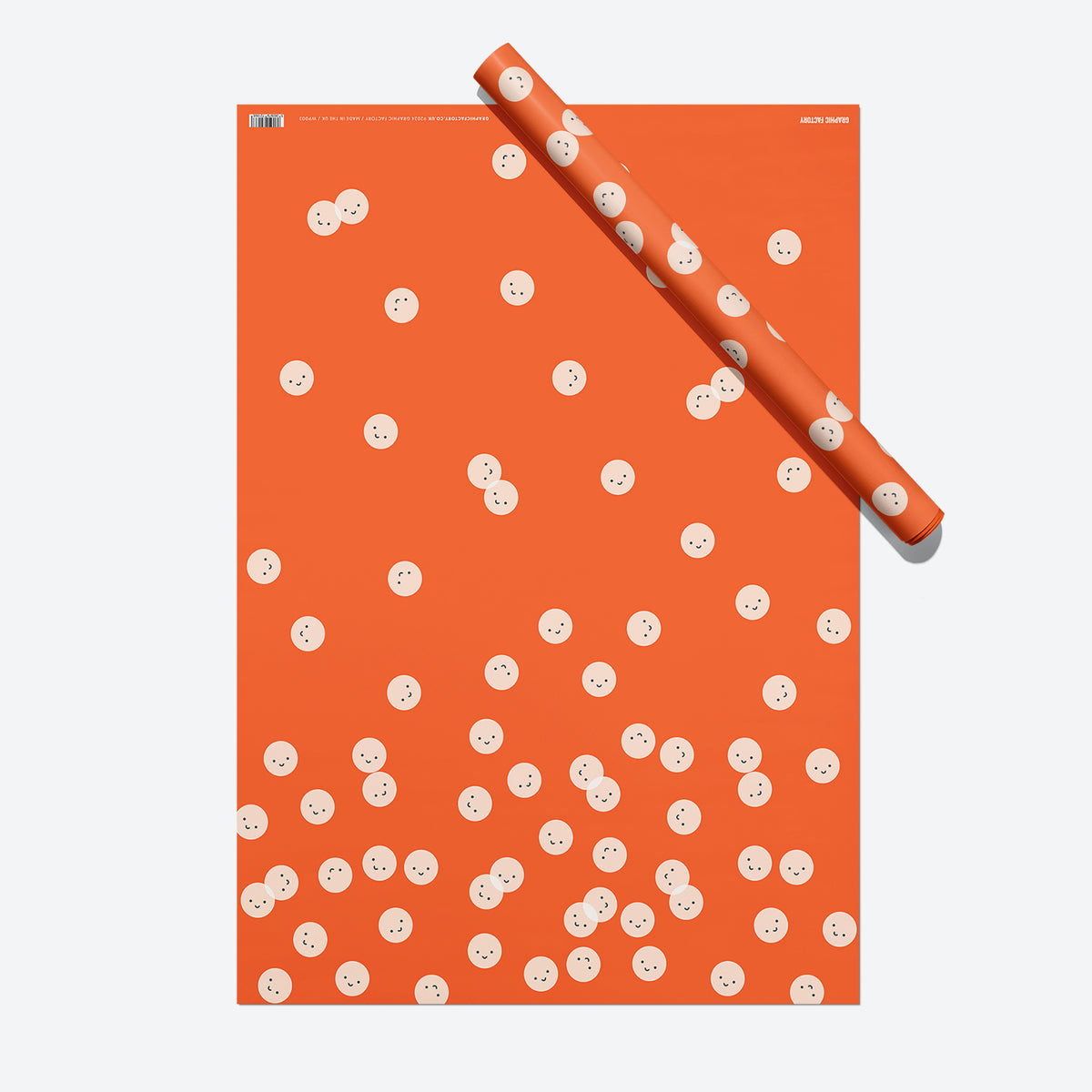 Smiley Faces Gift Wrap Set – 5 Sheets