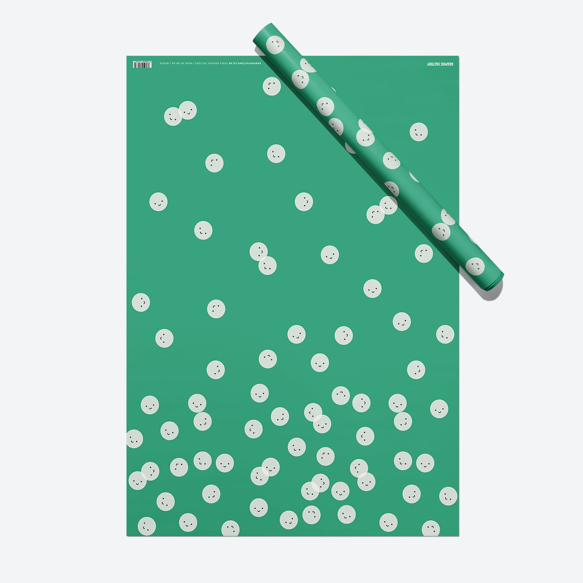 Smiley Faces Gift Wrap Set – 5 Sheets