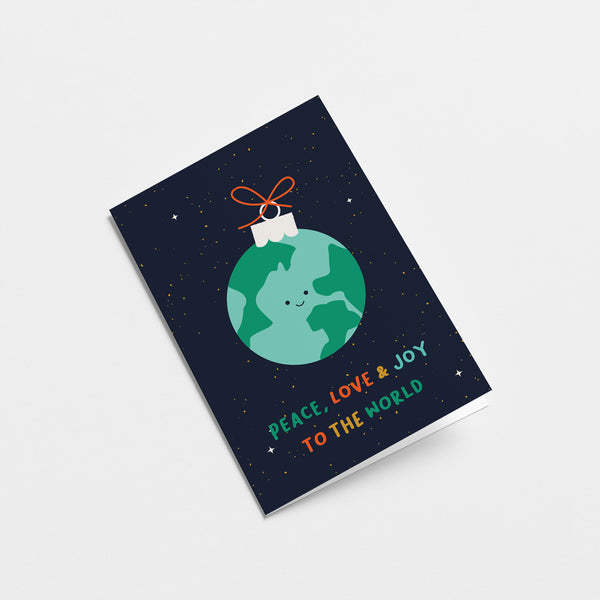 Peace, Love & Joy - Christmas greeting card
