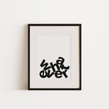 Whatever⎜A4 Print, Black & White - Wall decoration
