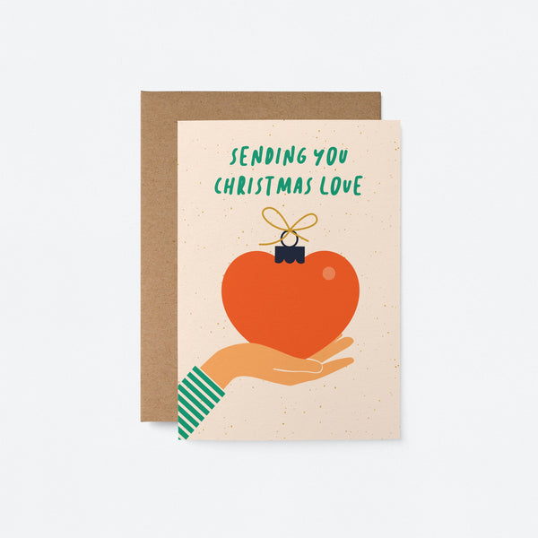 Sending you Christmas Love - Christmas card