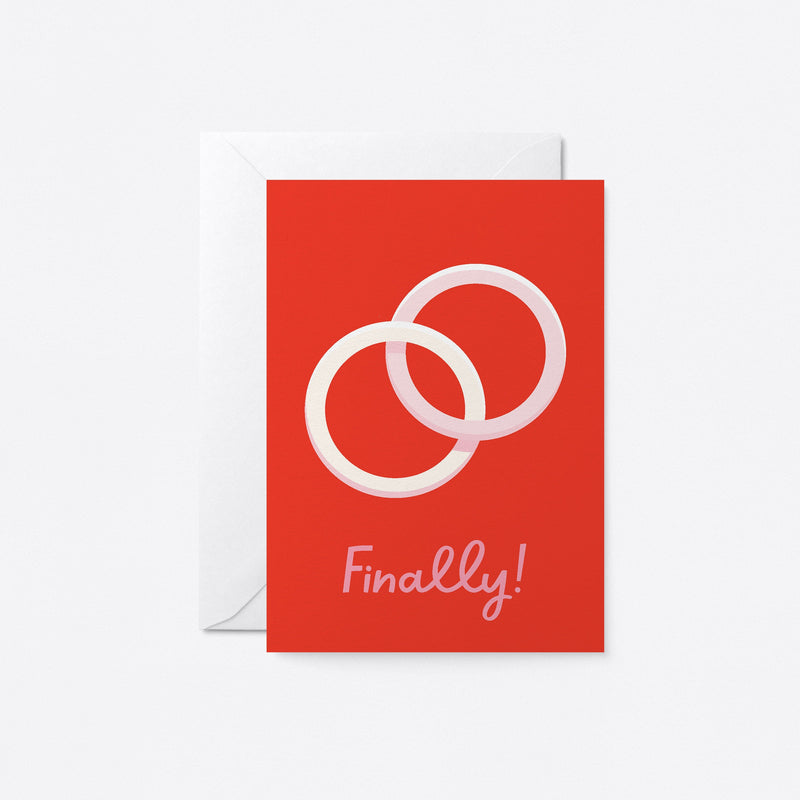 Finally! - Engagement & Congratulations Greeting card