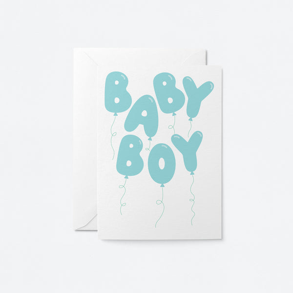Baby boy - New Baby card