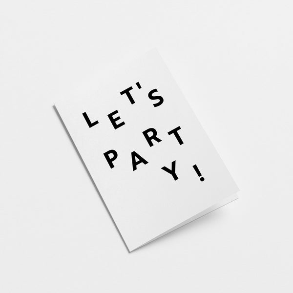 Let's Party - Greeting card