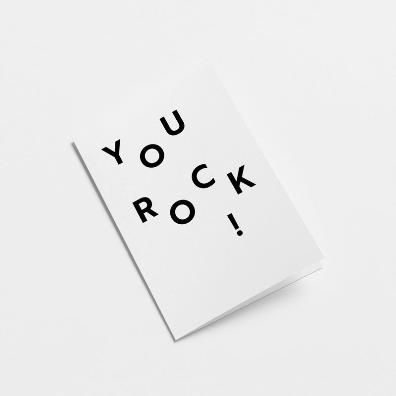 You Rock! Greeting Card