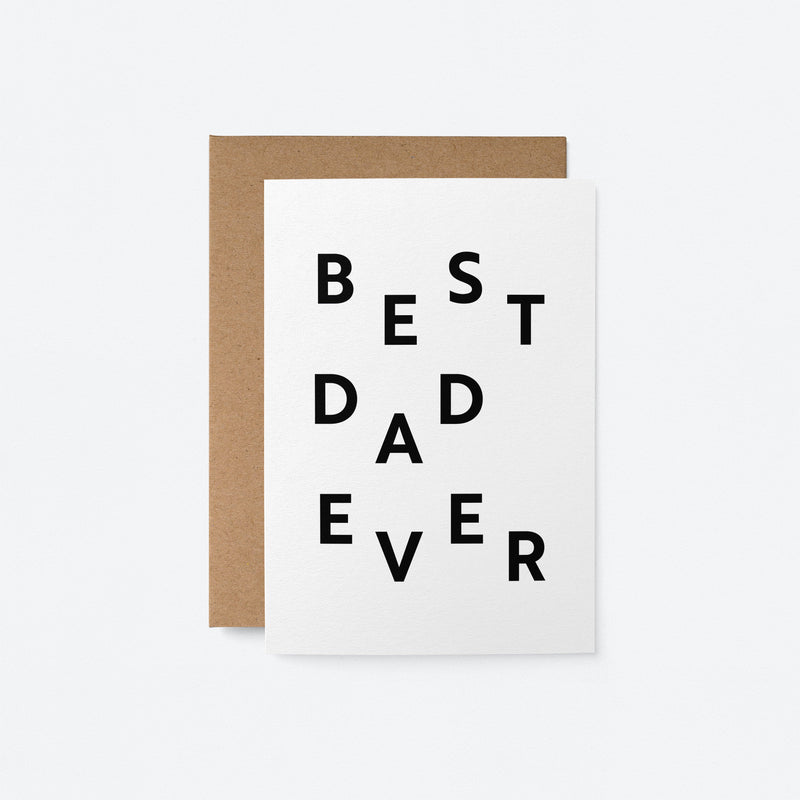 Best dad ever - Father's Day card