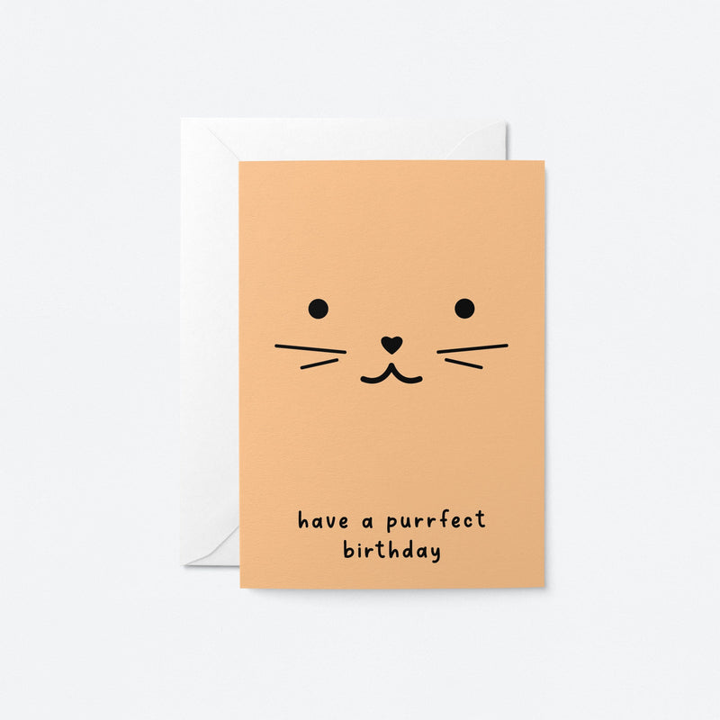 Have a purrfect birthday  - Perfect Birthday card