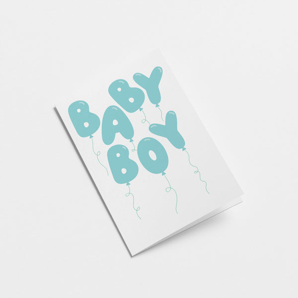 Baby boy - New Baby card