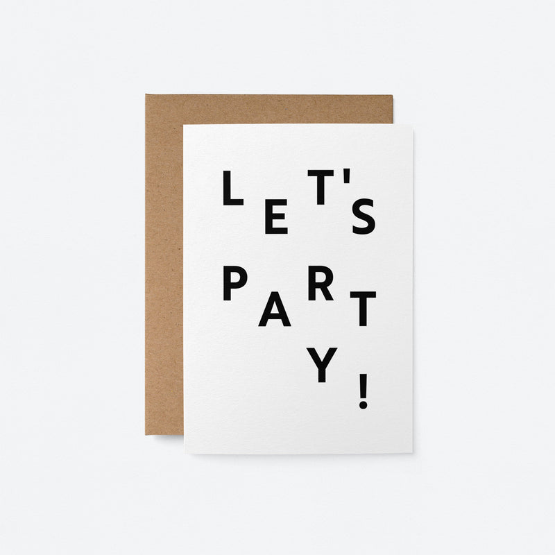 Let's Party - Greeting card