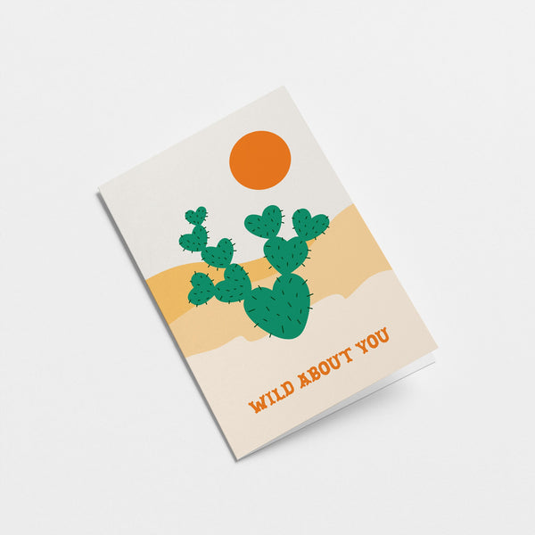 Wild about you - Love & anniversary card