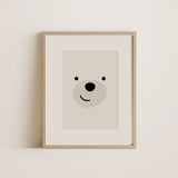 Happy polar bear⎜A4 art print, Nursery wall decoration