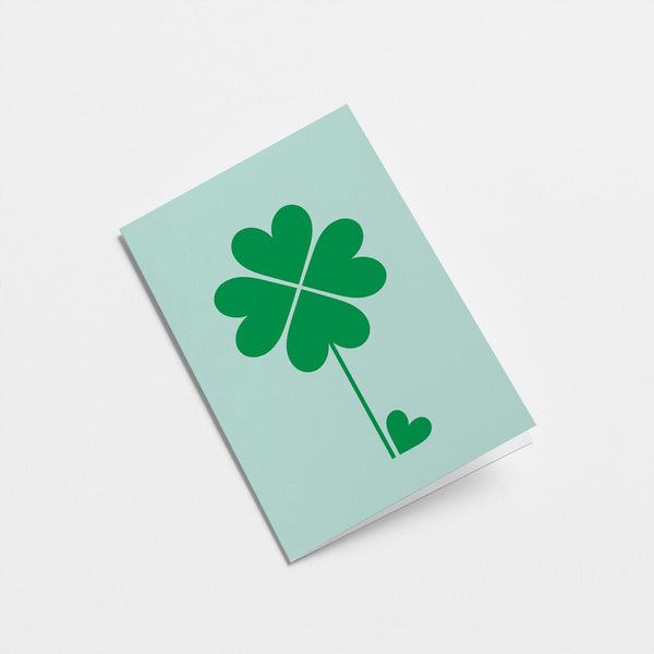 Four-leaf clover - Good luck card