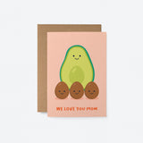 We love you Mom - Mother's Day card