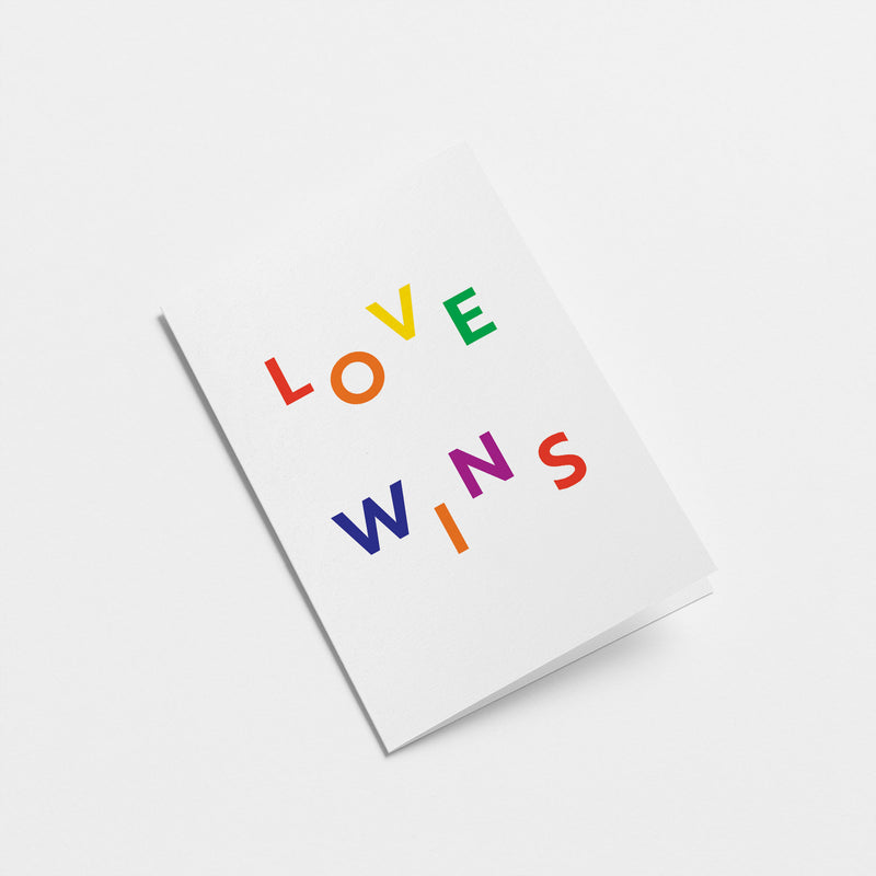 Love Wins - Greeting card