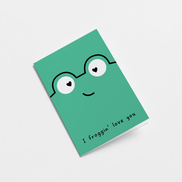 I froggin' love you - Anniversary, Valentine's Day Greeting card