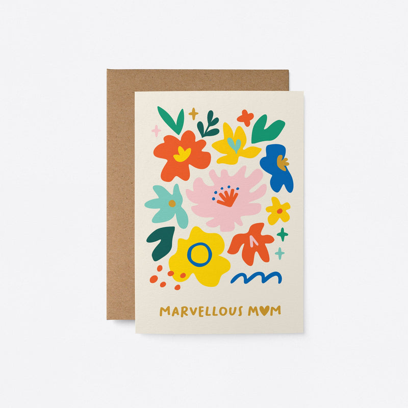 Marvellous Mom - Mother's Day Greeting card