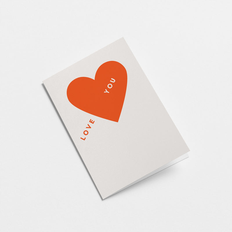 Love you - Love & anniversary card