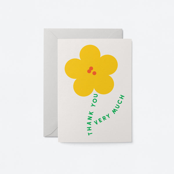 Thank you very much - Thank You Flowers - Greeting card