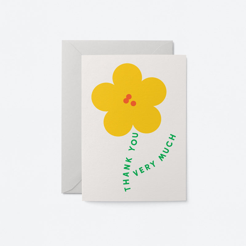 Thank you very much - Thank You Flowers - Greeting card