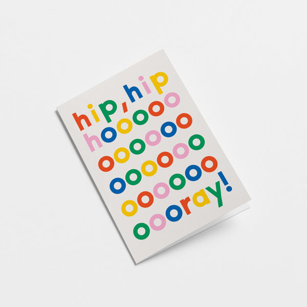 Hip hip hooray - Birthday Greeting card