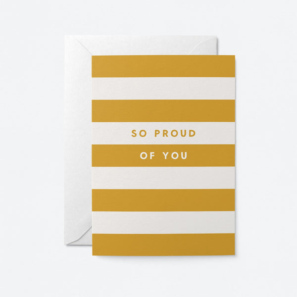 So proud of you - Congratulations card